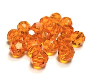 5000 Swarovski Elements Crystal 10mm Faceted Sun Round Sphere Beads 17 Pcs Lot