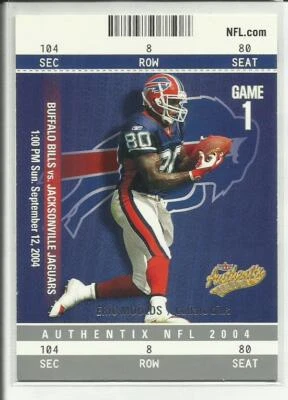 2004 Fleer Authentix #38 Eric Moulds Buffalo Bills - Image 1 of 2