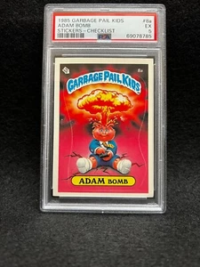 Garbage Pail Kids ADAM BOMB 8a (1985 GPK Original Series 1 OS1) Checklist PSA 5 - Picture 1 of 2