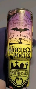 Hocus Pocus Apothecary Steel Tumbler With Handle And Lid Lg - Picture 1 of 4