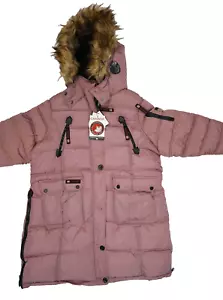 Canada Weathergear Faux Fur Hooded Mauve Puffer Coat Winter Jacket Womens 2X - Picture 1 of 8