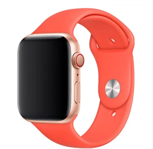 NEW SEALED Genuine Apple Watch Band Sport BAND Nectarine 44mm All Series - Zdjęcie 1 z 6