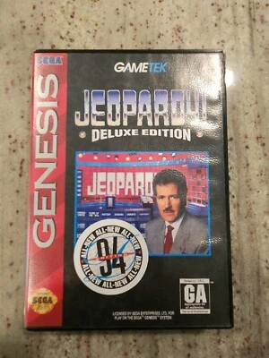 Sega Genesis Gametek "Jeopardy Deluxe Edition" - Complete tested - Image 1 of 3
