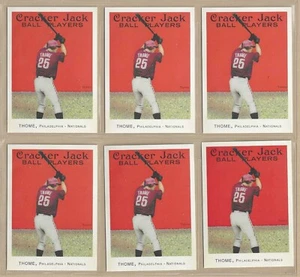 Lotto di (6) 2004 Topps Cracker Jack JIM THOME #25 HOF Phillies SPEDIZIONE GRATUITA - Foto 1 di 1
