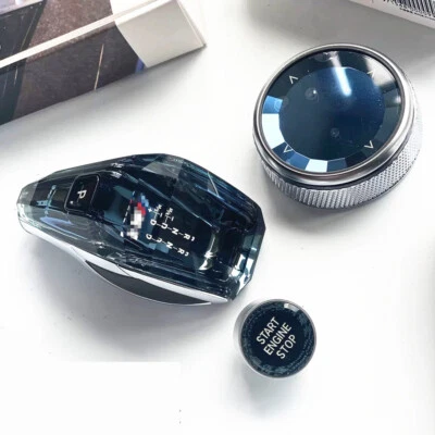 LED Crystal Gear Shift Knob Plug&Play For BMW 1 2 3 4 5 6 7 Series X3 X4 X5 X6 Foto 1 de 4