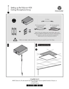 Kit de extensión de matriz de micrófonos de techo Polycom VSX - Imagen 1 de 1