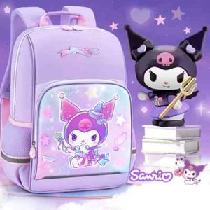 Sanrio Kuromi Backpack for School Trendy Purple Genuine Hello Kitty School Bag - Picture 1 of 22