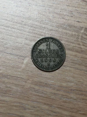 Germany, Prussia, 1 Silver Groschen, 1868 A Rare - Image 1 of 2
