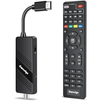 Decoder DVB-T2 HD, TV Stick, PVR, HDMI, USB, HEVC, 1080p - Immagine 1 di 2