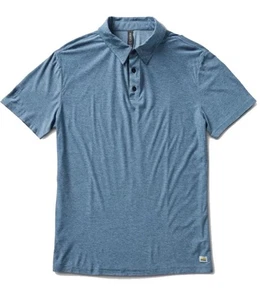 Vuori Polo Shirt Mens XL Blue Strato Tech Performance Tee Short Sleeve Athletic - Picture 1 of 10