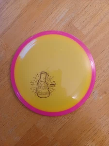 Axiom Discs Lab Second Neutron Time Lapse Distance Driver Yellow/w pink rim 173g - Picture 1 of 2