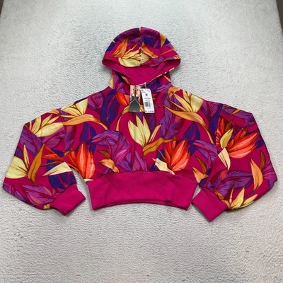 Adidas X Farm Rio Hoodie Women's Size Medium Training Sweatshirt Floral NWT - Image 1 of 4