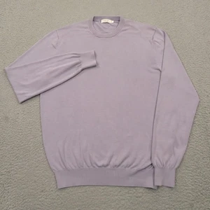SuitSupply Sweater Mens Large Cotton Silk Lightweight Pullover Long Sleeve Shirt - Picture 1 of 12