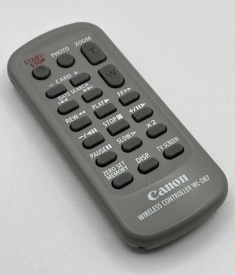 Canon WL-D87 Gray Wireless Remote Control For Canon Camcorder HV10, HV20, HV30 - Image 1 of 4
