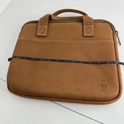 Коричневая сумка компании озеро Тахо винтажный кожаный ноутбук сумка портфель 13 «x 11» - Изображение 1 из 4
