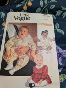 Vintage Pattern - Infants Dress, Jumpsuit & Romper - Vogue 7680 - 1989 - Picture 1 of 1