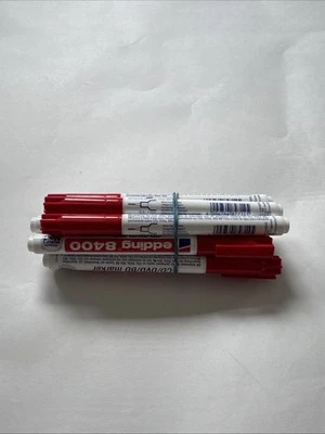 P061 - 9 Stück Edding 8400 CD/DVD/BD Marker Rundspitze 0,5-1mm Rot - Bild 1 von 2