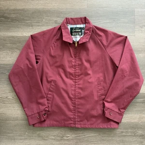 Chaqueta De Colección Sears Ropa Deportiva Perma Prest Talla 40 Granate Cremallera Forro a Cuadros Ricky - Imagen 1 de 8