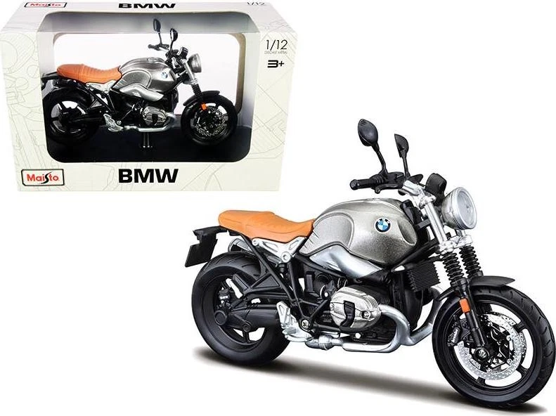 Maisto 2021 Gray BMW R nineT Scrambler Motorcycle Diecast Metal w/ Plastic Parts