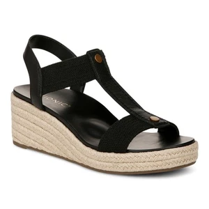 Vionic Calera Wedge For Women's Size 5 - 12 Black Leather - Medium - Picture 1 of 8