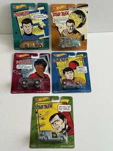 Hot Wheels Star Trek 2013 Complete Set of 5 Real Riders Metal/Metal  NIB - Picture 1 of 12