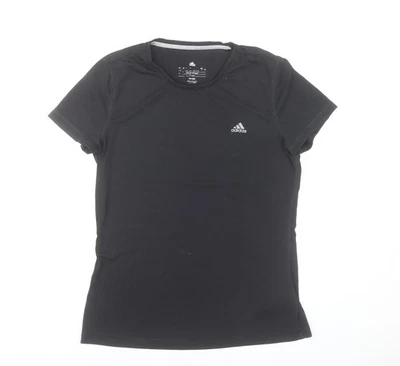 Camiseta Adidas Mujer Negra Talla 18 Calce Ajustado Climalite Active Foto 1 de 4