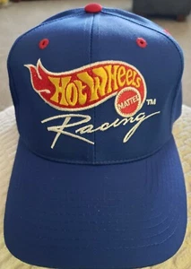 NEW! VINTAGE 1990'S KYLE PETTY HOT WHEELS EMBROIDERED BLUE SNAPBACK HAT - Picture 1 of 5