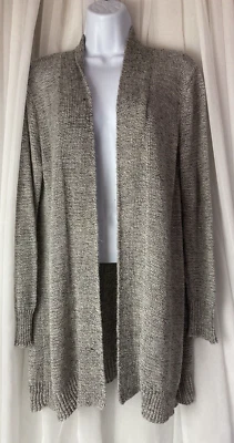 Suéter cardigã pequeno feminino algodão na malha projetado na Austrália cinza - Imagem 1 de 4