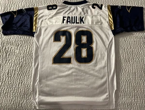 🔥Maglia vintage NFL Marshall Faulk #28 St. Louis Rams Reebok da uomo - taglia L🔥 - Foto 1 di 6