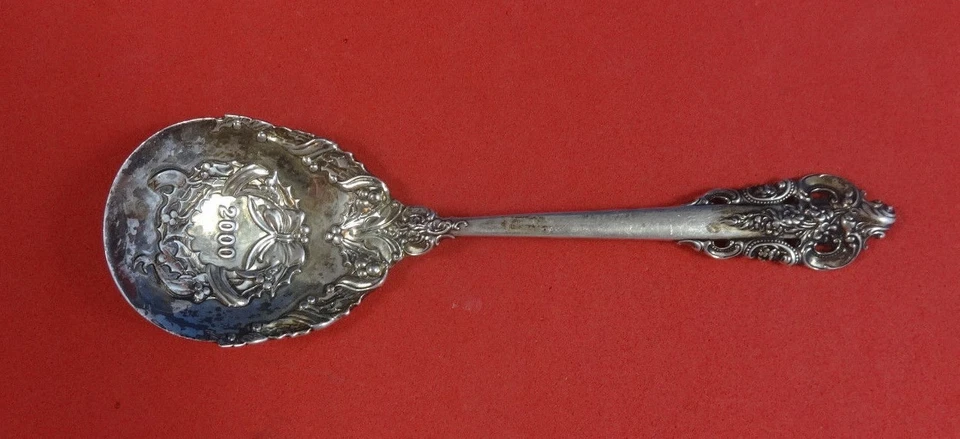 Grande Baroque by Wallace Sterling Silver Christmas Spoon 6 1/4" Dated 2000 - Imagem 1 de 1
