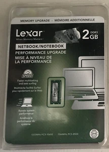 lexar 2GB DDR3 netbook/ notebook ram - Picture 1 of 1