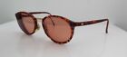 Vintage Lacoste 165 Brown Multicolor Oval Sunglasses FRAMES ONLY