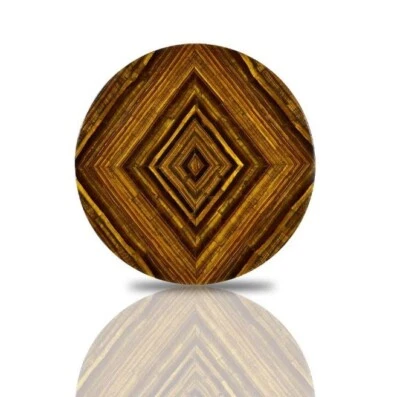 Mesa de centro ojo de tigre, mesa central ojo de tigre, mesas de mármol y ojo de tigre Foto 1 de 3