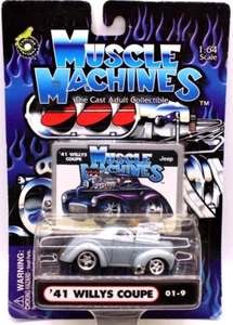 Funline Muscle Machines 1941 Willy's Coupe met silver-blue RR's - Picture 1 of 4