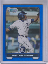 2012 (TIGERS) Bowman Chrome Draft Draft Picks Blue Refractors #BDPP131 Brown/250