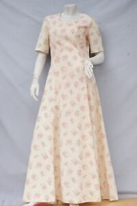 Vintage 70s Floral Maxi Dress Gown Boho Hippie Cottagecore Shabby Chic