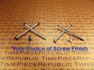 2 pcs SUUNTO CORE Swiss Stainless Screws for Lugs Adapter Silver Black 2 Pieces - Picture 1 of 5