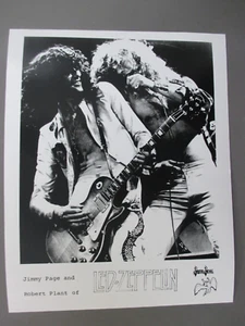 Led Zeppelin black/white 8X10 glossy promo photo Page Plant Onstage ! - Picture 1 of 1