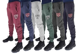 Pantalones de chándal Ecko Unltd para hombre con puños y puños de vellón para sudar pantalones de chándal - Imagen 1 de 21