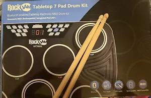 Rock Jam Bluetooth Tabletop 7 Pad Electronic MIDI Drum Kit RJTTED01 BRAND NEW - Picture 1 of 3