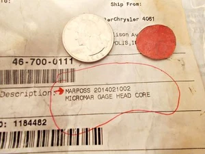 Marposs 2014021002 Micromar Gage Head Core - Imagen 1 de 2