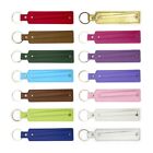PU Leather Keychain With 8mm Small Belt Fit For 10mm 8mm Slide Charm Gifts