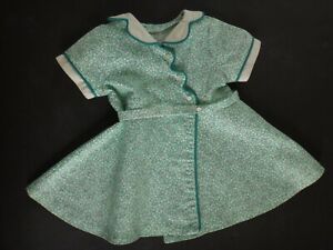 AMERICAN GIRL Classic Historical Kit Green Floral Birthday WRAP DRESS