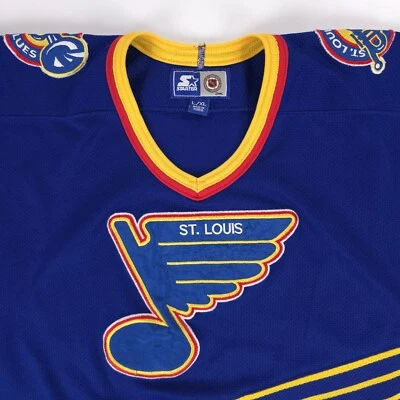 Camiseta deportiva St Louis Blues Starter NHL Hockey Conferencia Oeste para hombre grande/XL Foto 1 de 4