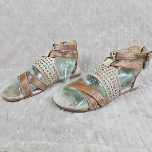 Bed Stu Capriana Sandal 9 Leather Distressed Gladiator Boho Hippie Festival - Picture 1 of 8
