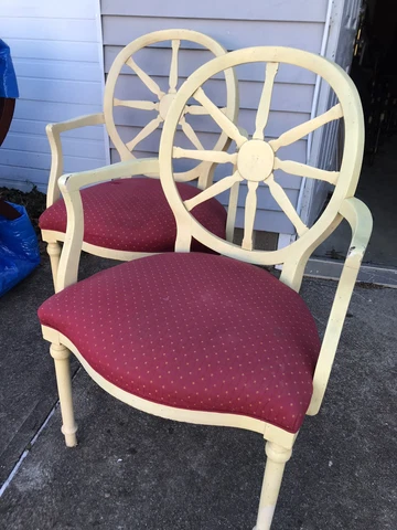 Vintage Arm Chairs By Hickory Chair Co. Pair Cover