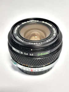 Olympus OM 28 mm F/3.5 G.Zuiko Auto-W Vintage manueller Fokus KOSTENLOSER UK-Versand - Bild 1 von 14