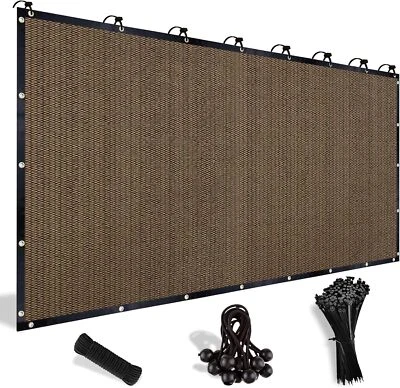 ZHIDIAN 90% Wheat Sunblock Shade Cloth Taped Edge with Grommets UV Resistant Shade Net