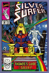 SILVER SURFER #35 1990 THANOS STARLIN LIM INFINITY WAR NM HI GRADE GLOSSY 1OWNER - Picture 1 of 2