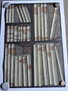 Fornasetti Ex Libris Wallpaper Panel - One Repeat Very Decorative For Upcycling - Picture 1 of 4